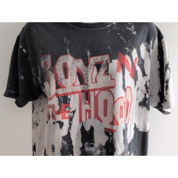 Boyz N The Hood Men's Black & White Tie Dye T-shirt Size Medium 100% Cotton - Picture 3 of 8